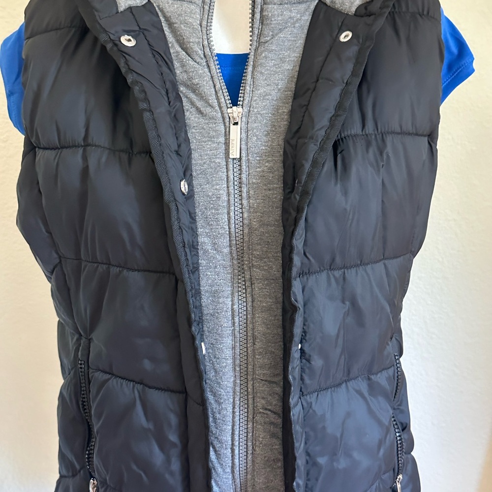 Marc New York Black Performance Vest with White Logo